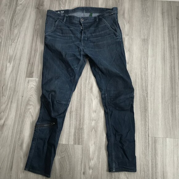 G Star Raw Moto Blue Slim Fit Pilot Jeans Mens 30 - Picture 1 of 14